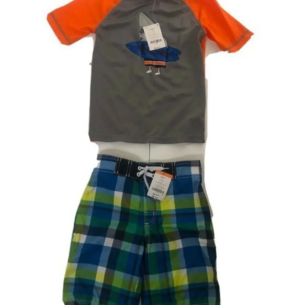 Gymboree Boys Swim Suit 2pc S (5-6)Trunks Shorts